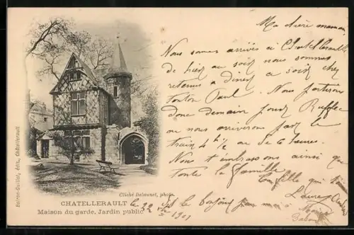 AK Châtellerault, Maison du garde. Jardin public