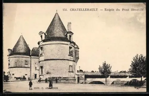 AK Chatellerault, Entrée du Pont Henri-IV