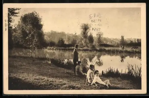 AK Poitiers /Vienne, Les Bords du Clain à la Varenne