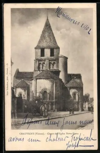 AK Chauvigny /Vienne, Chovet de l`Église Notre-Dame
