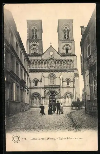 AK Châtellerault /Vienne, Église Saint-Jacques