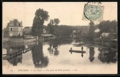 AK Poitiers, Le Clain, vue prise du Pont Joubert