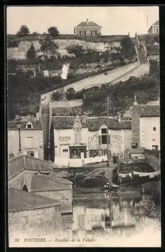 AK Poitiers, Escalier de la Falaise