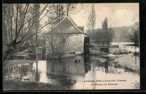 AK Angles-sur-l`Anglin, Le moulin de Remerle