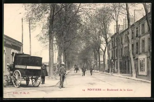 AK Poitiers, Boulevard de la Gare