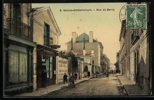 AK Châtellerault /Vienne, Rue du Berry