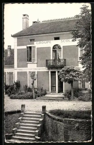 AK Manciet, Groupe Scolaire avec jardin et escalier en pierre