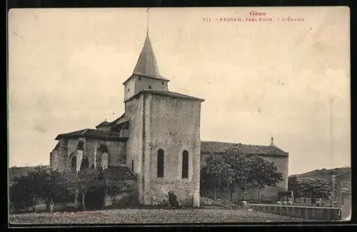 AK Pessan /Auch, L`Église