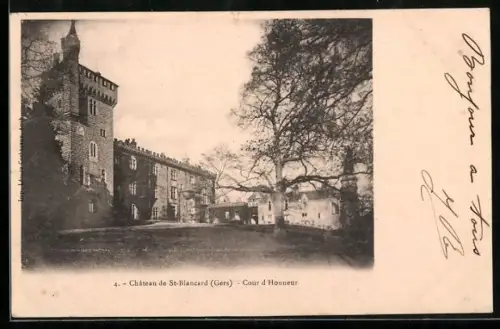 AK St-Blancard /Gers, Château de St-Blancard, Cour d`Honneur