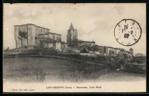 AK Lavardens /Gers, Panorama, Côté Midi