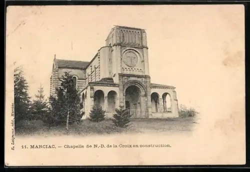 AK Marciac, Chapelle de N.-D. de la Croix en construction