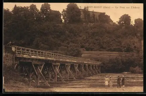 AK Saint-Mont /Gers, Le Pont sur l`Adour