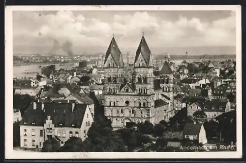 AK Andernach am Rhein, Panoramaansicht des Ortes