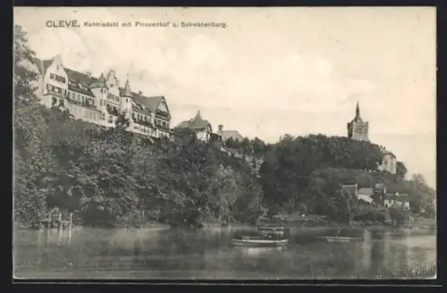 AK Cleve, Kermisdahl mit Prinzenhof u. Schwanenburg