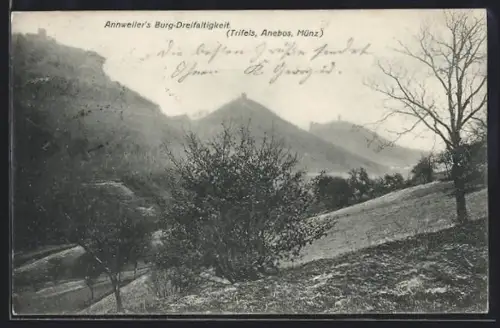 AK Annweiler, Burg-Dreifaltigkeit Trifels, Anebos, Münz