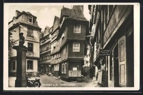 AK Alt-Frankfurt, Goldhutgasse Fünffingereck