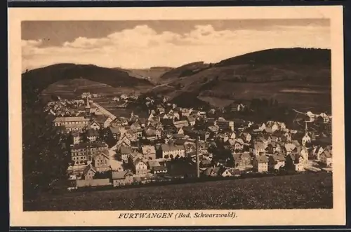 AK Furtwangen /Schwarzw., Gesamtansicht aus der Vogelschau