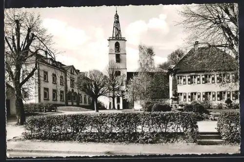 AK Denzlingen, Partie bei der Ev.Kirche