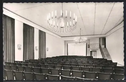 AK Laufenburg /Rhein, Städtische Festhalle, Innenansicht