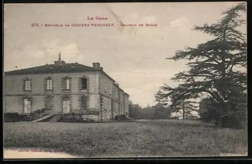 AK Castéra-Verduzan, Château de Bomas et parc arboré