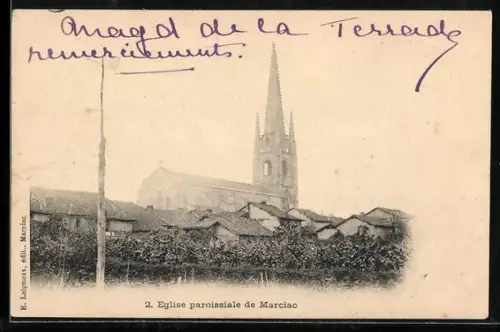 AK Marciac, Église paroissiale de Marciac