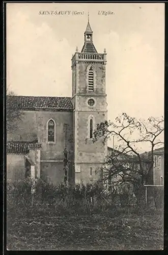 AK Saint-Sauvy /Gers, L`Église