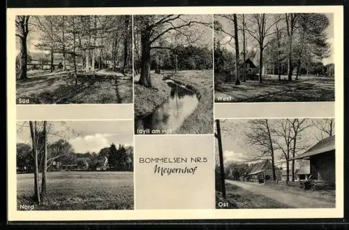 AK Bommelsen /Kreis Fallingbostel, Meyernhof, Süd, Idyll am Hof