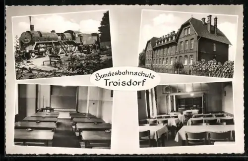 AK Troisdorf, Bundesbahnschule, Innenansichten
