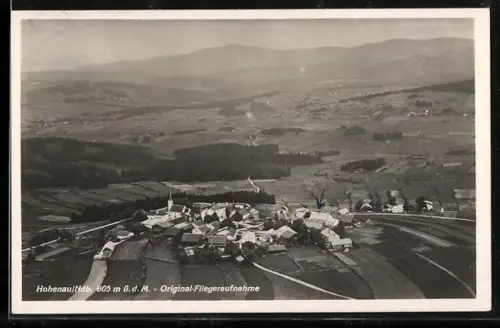 AK Hohenau / Freyung, Totalansicht, Fliegeraufnahme