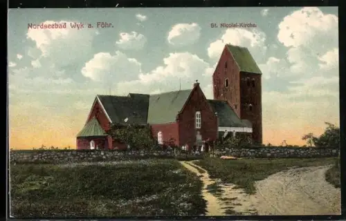 AK Wyk a. Föhr, Nordseebad, St. Nicolai-Kirche