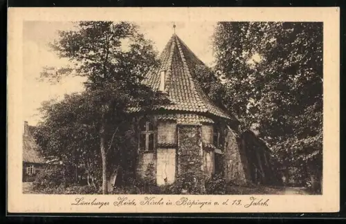 AK Bispingen /Lüneburger Heide, Kirche aus dem 13. Jahrhundert