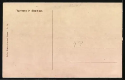 AK Bispingen, Pfarrhaus