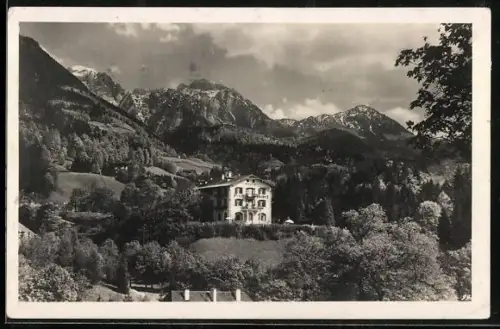 AK Berchtesgaden, Urania Park-Hotel mit Göll, Brett und Jenner