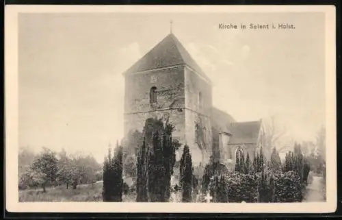 AK Selent i. Holst., Blick zur Kirche