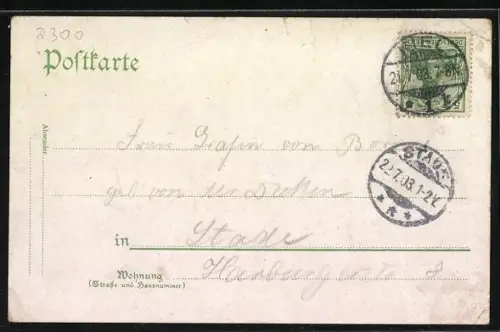 AK Möltenort b. Kiel, Partie am Strand