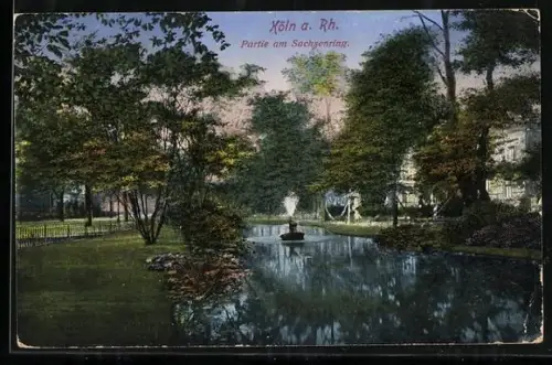 AK Köln-Neustadt, Partie am Sachsenring