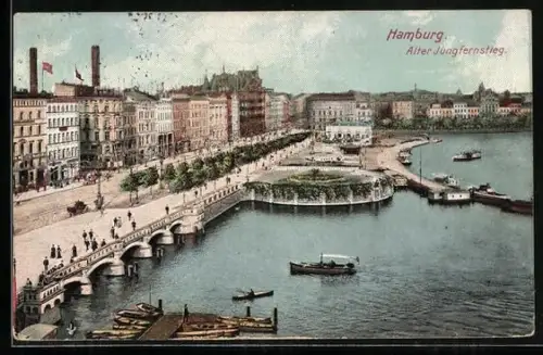 AK Hamburg-Neustadt, Alter Jungfernstieg