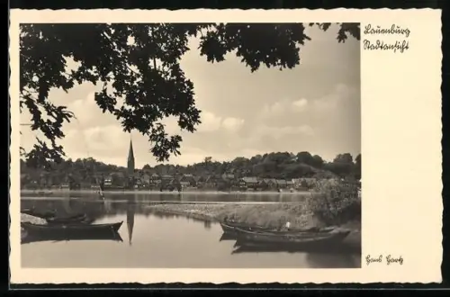 AK Lauenburg /Elbe, Ortsansicht mit Kirche