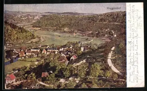 AK Muggendorf, Ortsansicht im Tal