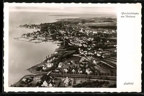 AK Friedrichshafen am Bodensee, Luftbild des Ortes