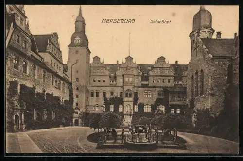AK Merseburg, Partie im Schlosshof