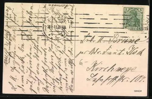 AK Bremen, Partie im Bürgerpark, Blick auf die Meierei