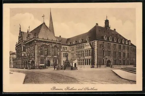AK Bremen, Rathaus und Stadthaus