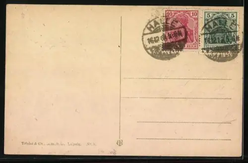 AK Halle a. Saale, Saalepartie