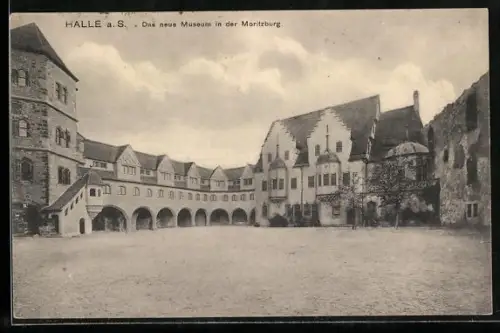 AK Halle a. S., Das neue Museum in der Moritzburg