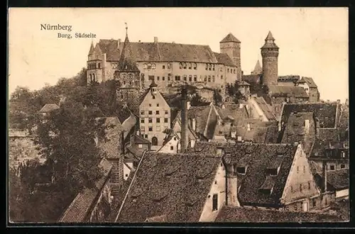 AK Nürnberg, Burg, Südseite