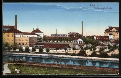 AK Fürth i. B., König-Ludwig-Quelle