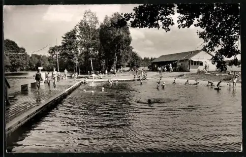 AK Dorfmark /Lüneburger Heide, Badeteich