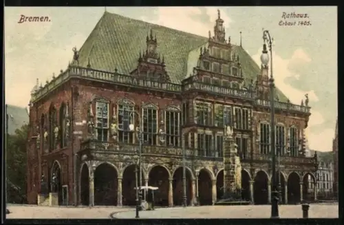AK Bremen, Rathaus erbaut 1405