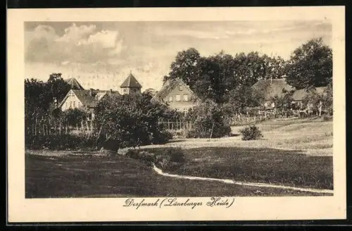 AK Dorfmark /Lüneburger Heide, Ortspartie